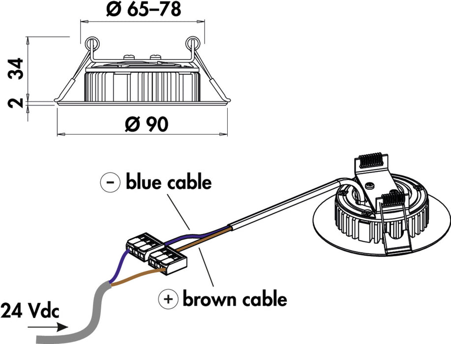 Naber | EXO LED | Einbauleuchte | Einzelleuchte ohne Schalter