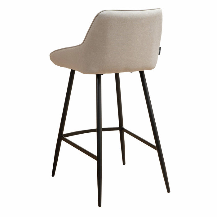 Naber | Eda 2R | Hocker | Gestell schwarz | Bezug grau (02)