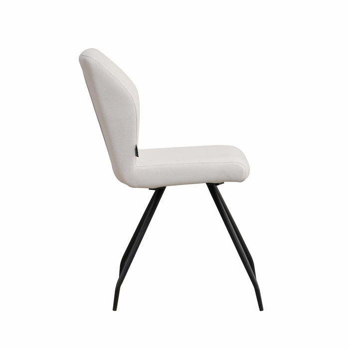 Naber | Kyra 1R | Stuhl | Gestell schwarz | Bezug beige (02)