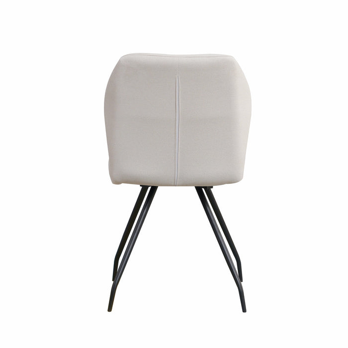 Naber | Kyra 1R | Stuhl | Gestell schwarz | Bezug beige (02)