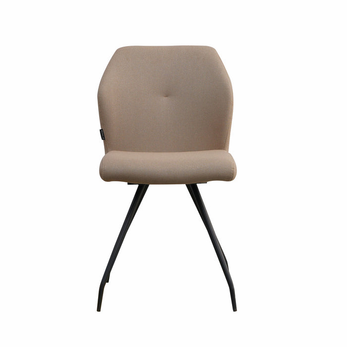 Naber | Kyra 1R | Stuhl | Gestell schwarz | Bezug taupe (02)