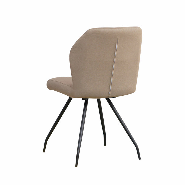 Naber | Kyra 1R | Stuhl | Gestell schwarz | Bezug taupe (02)