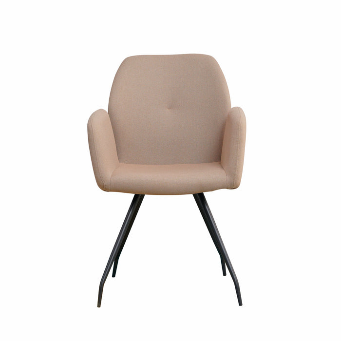 Naber | Cara 1R | Stuhl | Gestell schwarz | Bezug taupe (02)