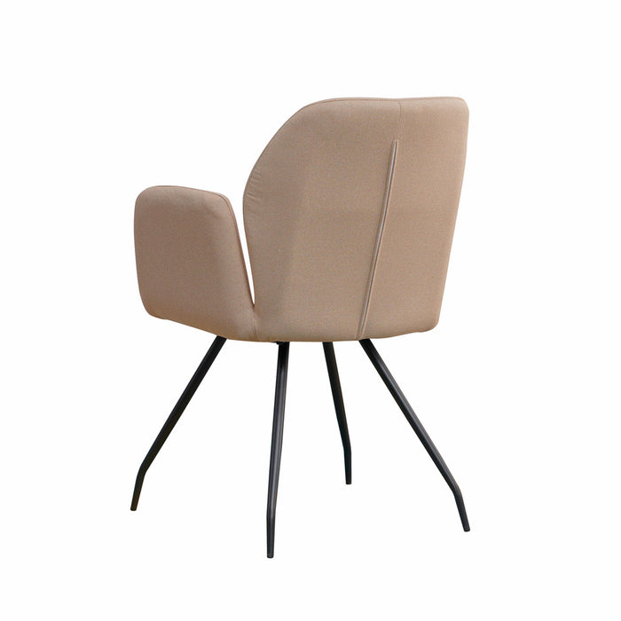 Naber | Cara 1R | Stuhl | Gestell schwarz | Bezug taupe (02)