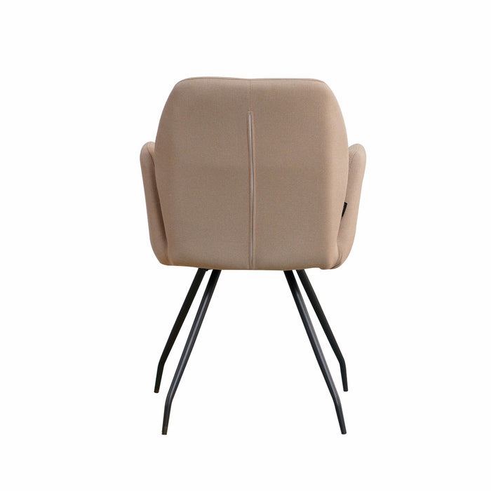 Naber | Cara 1R | Stuhl | Gestell schwarz | Bezug taupe (02)