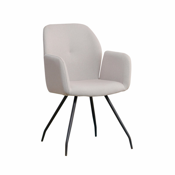 Naber | Cara 1R | Stuhl | Gestell schwarz | Bezug grau (02)