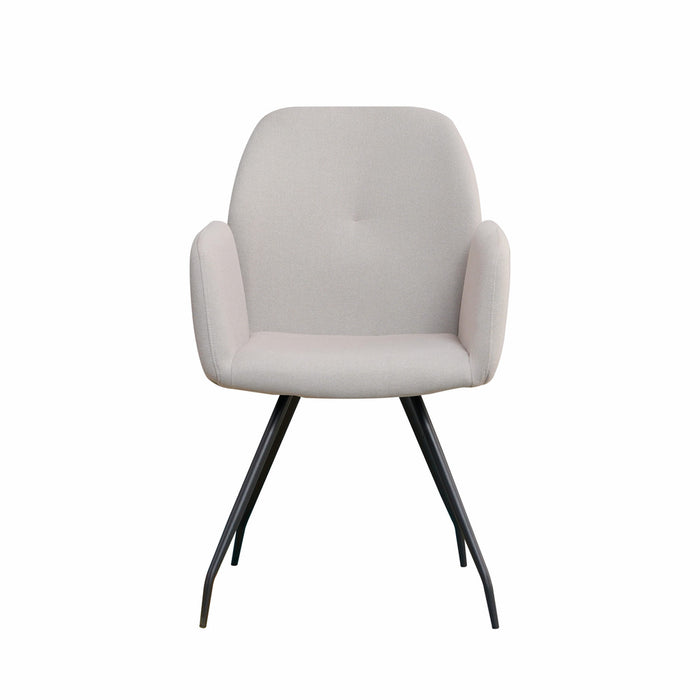 Naber | Cara 1R | Stuhl | Gestell schwarz | Bezug grau (02)