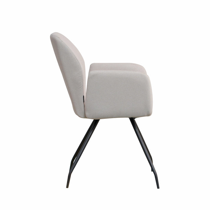 Naber | Cara 1R | Stuhl | Gestell schwarz | Bezug grau (02)