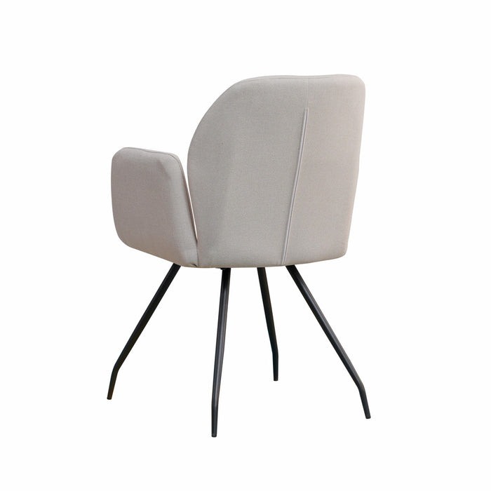 Naber | Cara 1R | Stuhl | Gestell schwarz | Bezug grau (02)