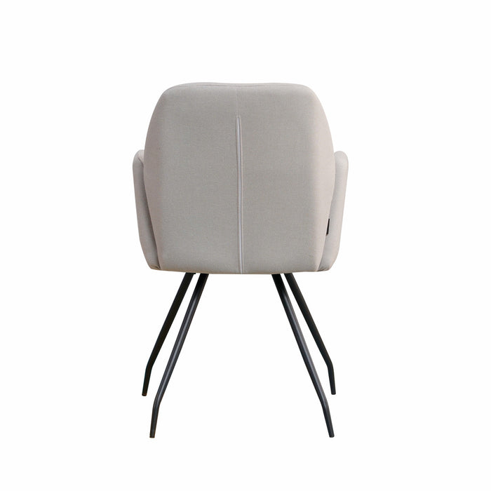 Naber | Cara 1R | Stuhl | Gestell schwarz | Bezug grau (02)