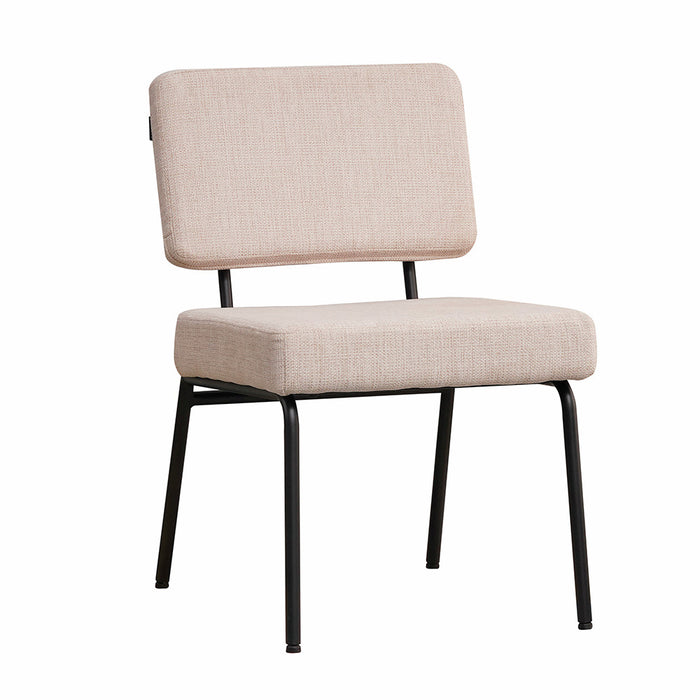 Naber | Rocco 1R | Stuhl | Gestell schwarz | Bezug beige (01)