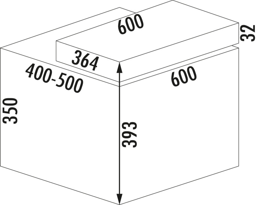 Naber | X-LINE 600/M7 mit Basic Schublade | Abfallsammler für vorhandene Auszüge | anthrazit