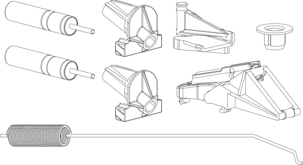 Naber | Cornerstone Swing Dämpfungsset, Zubehör, grau