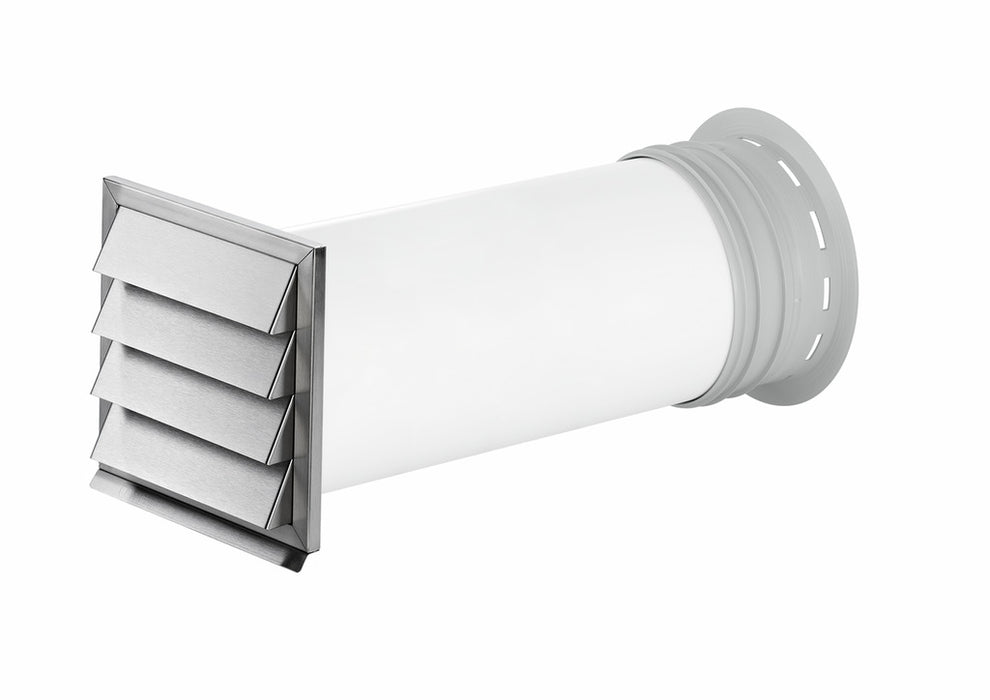 Naber | PRIME flow P-Klima-E 150 Mauerkasten, weiß, Edelstahl