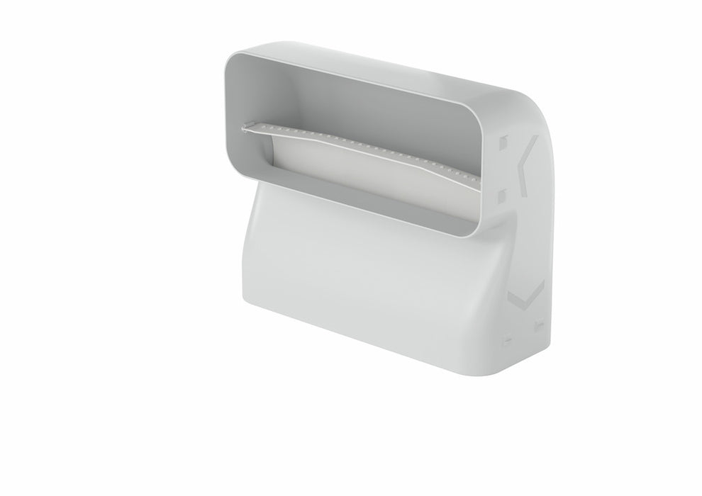 Naber | P-RBV 150 Rohrbogen vertikal 90° kurz | Verbindungselement | hellgrau