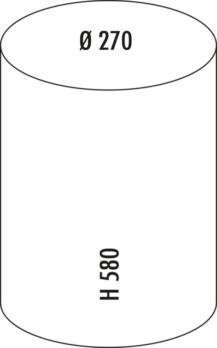Wesco | Gastro Tretabfallsammler 127, freistehender Behälter, weiß