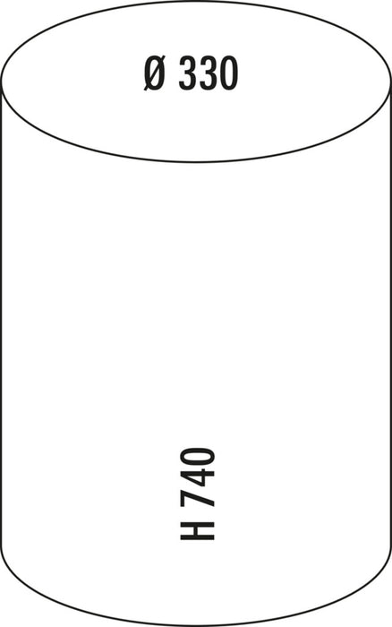 Wesco | Standascher 50 mit Sieb und Einsatz, Standascher, rot