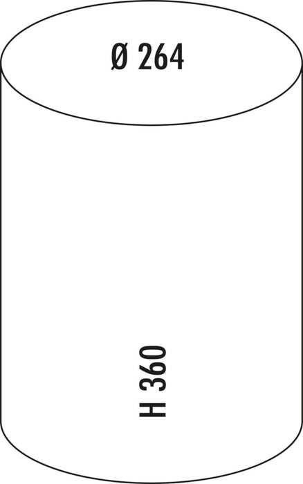 Wesco | Mini Master®, freistehender Behälter, schwarz matt