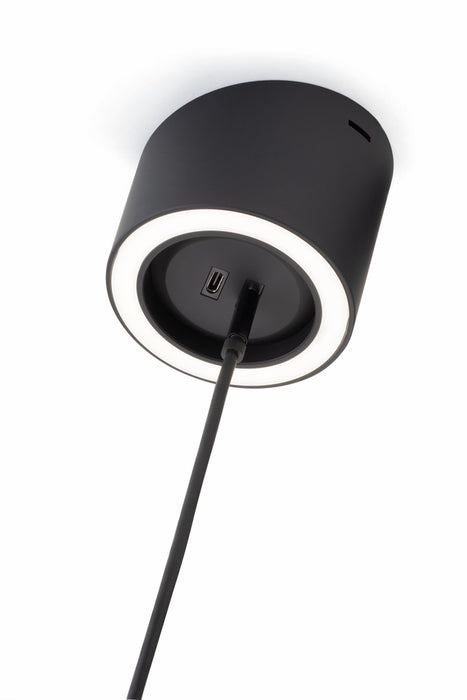 Naber | Unika 5 Farbwechsel LED, Leuchte, Einzelleuchte mit 2-fach USB C, schwarz matt