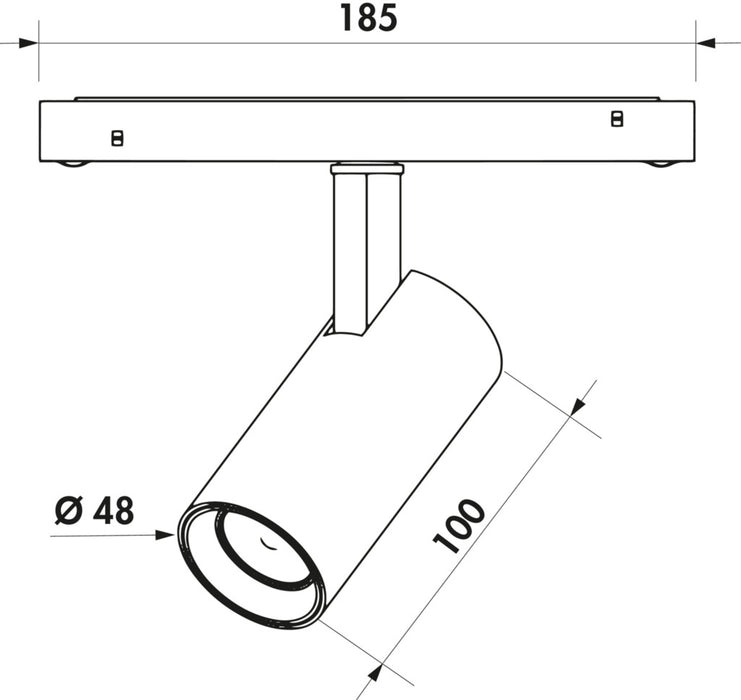 Naber | Easytrack Spot, Leuchte, schwarz matt