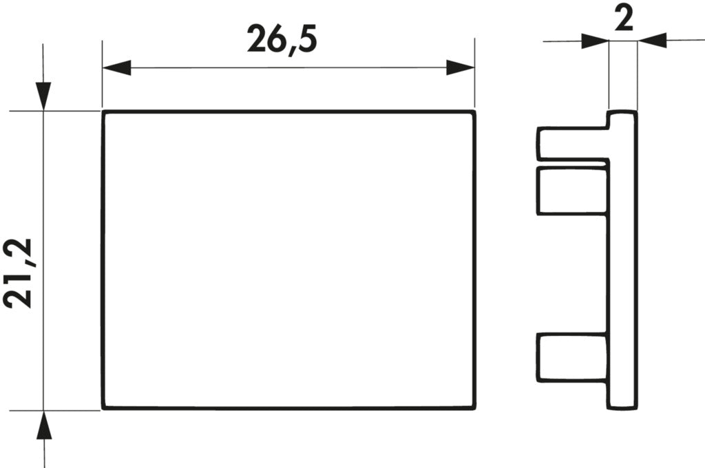 Naber | Easytrack Endkappen, Leuchte, schwarz matt