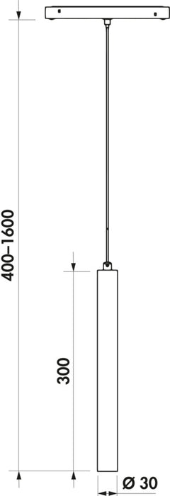Naber | Easytrack Pendel S, Leuchte, schwarz matt