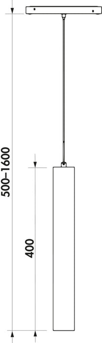 Naber | Easytrack Pendel M, Leuchte, schwarz matt