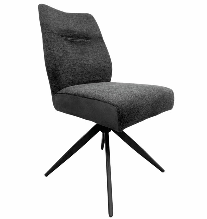 Naber | Famous 1S, Stuhl, Gestell schwarz matt, drehbar, rund