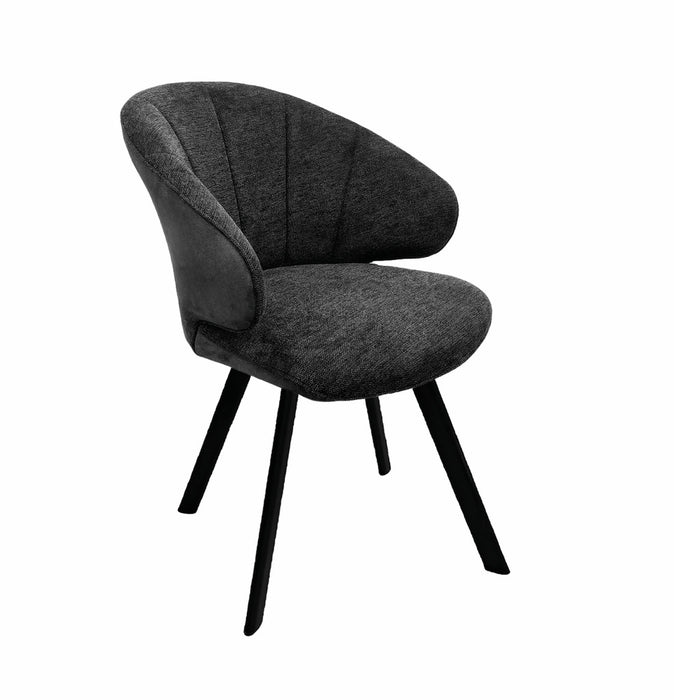 Naber | Brezo 1AS, Stuhl, Gestell schwarz matt, starr, oval