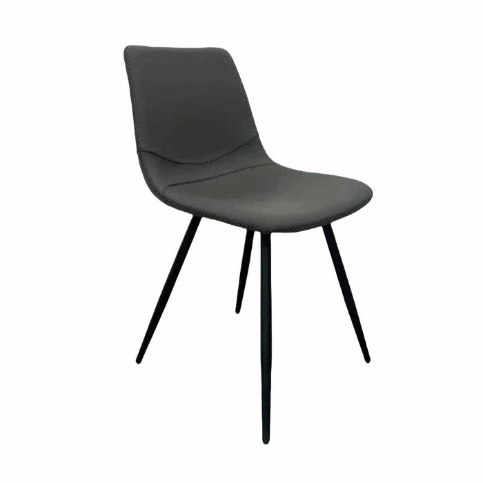 Naber | Lino 1KT, Stuhl, Gestell schwarz matt, Bezug hellgrau