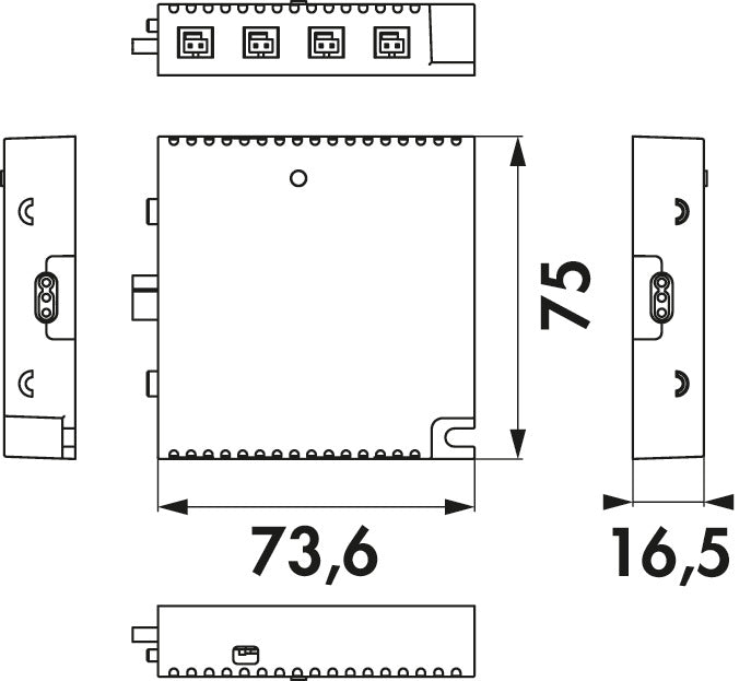 Naber | MEC Driver LED 1-Kanal Modul Funk/ZigBee, Zubehör, 24 V