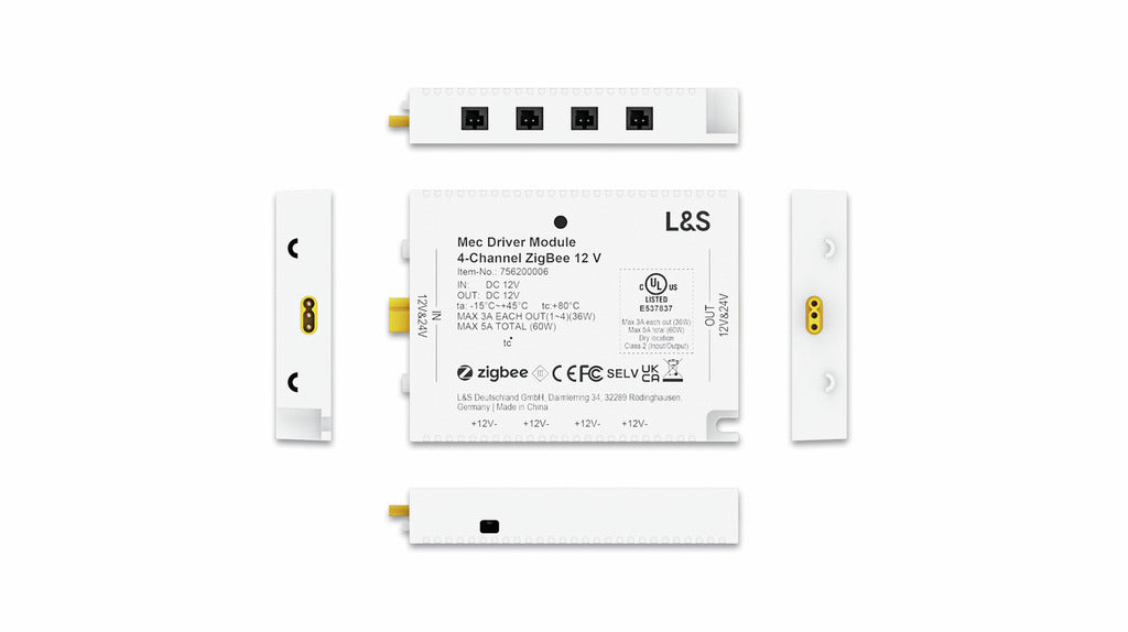 Naber | MEC Driver LED 4-Kanal Modul Funk/ZigBee, Zubehör, 12 V
