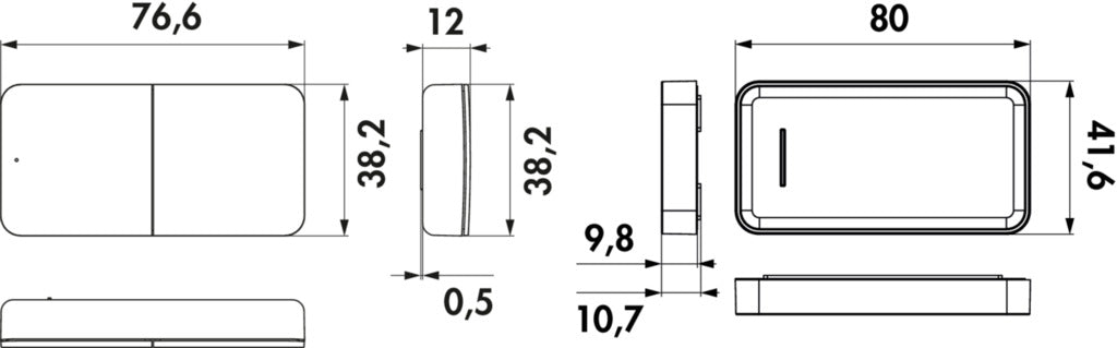 Naber | MEC Driver LED Fernbedienung 1+4 Kanal ZigBee, weiß