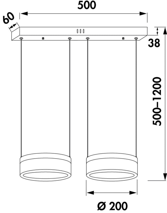 Naber | Nicky 2 LED, Leuchte, 3000 K warmweiß, schwarz matt