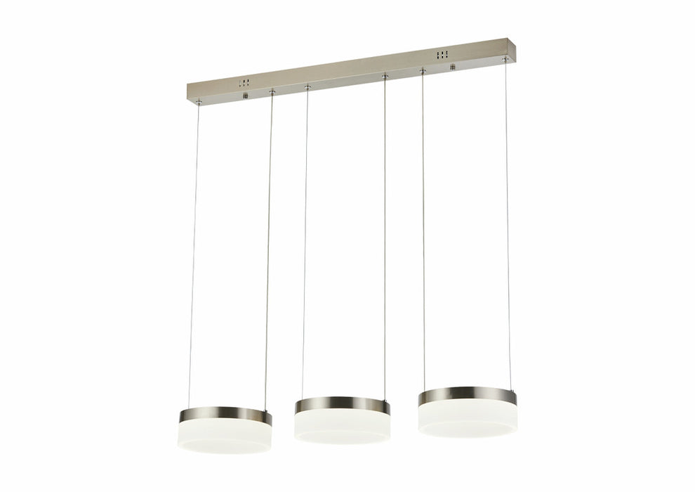 Naber | Nicky 3 LED, Leuchte, 3000 K warmweiß, edelstahlfarbig