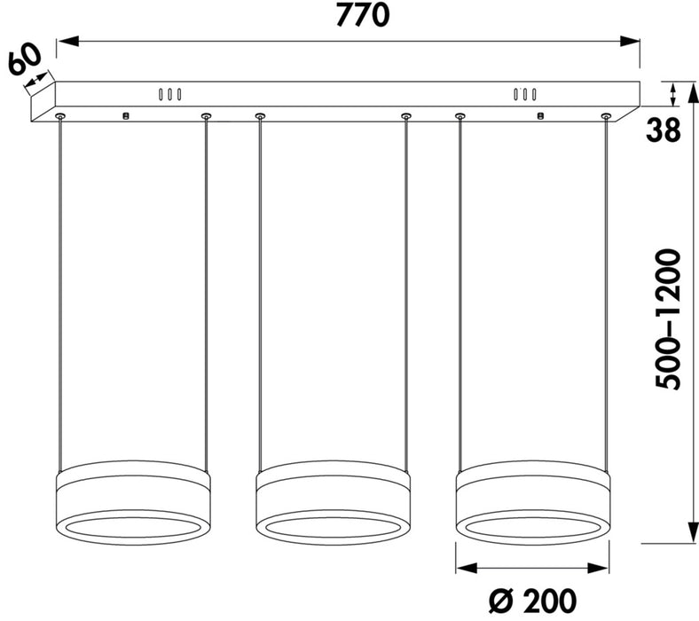 Naber | Nicky 3 LED, Leuchte, 4000 K neutralweiß, schwarz matt
