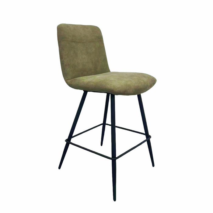 Naber | Felice 2KM, Hocker, Gestell schwarz matt, Bezug dunkelkhaki