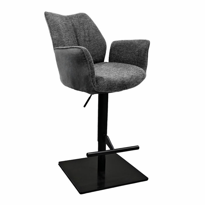 Naber | Stella AS, Hocker, Gestell schwarz matt, eckig