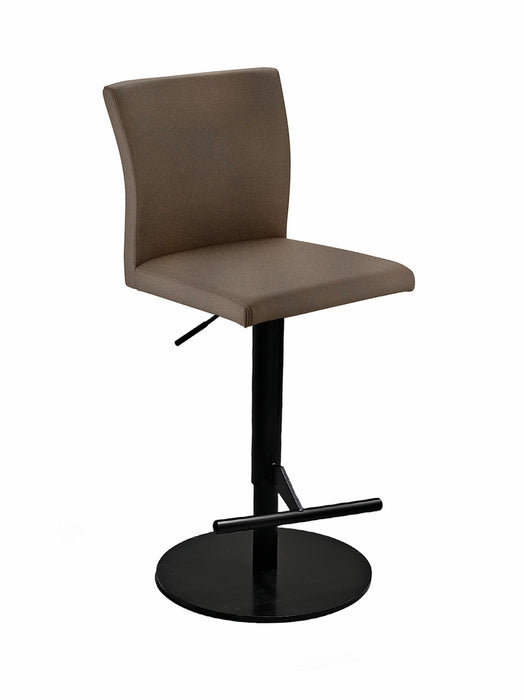 Naber | Buono KM, Hocker, Gestell schwarz matt, rund, Bezug dunkelkhaki