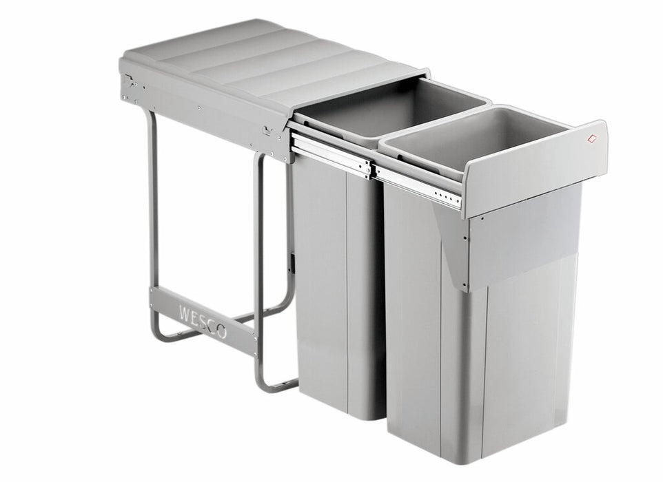 Wesco | Traditionline Double-Master 585 S/400-2 mit Frontanb., Abfallsammelsystem, alugrau