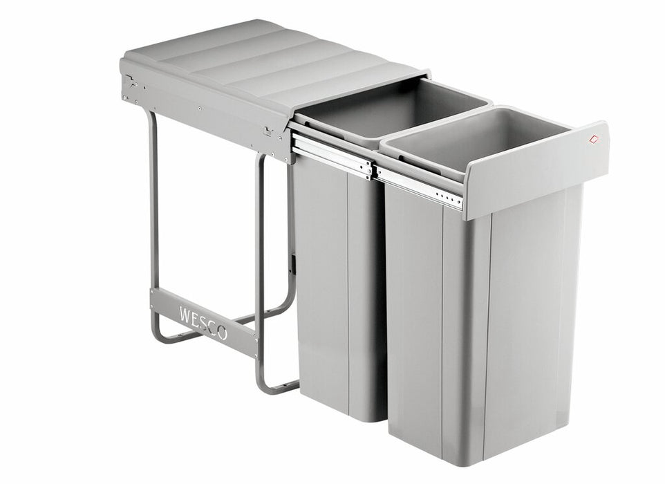 Naber | Traditionline Double-Master 585 S/400-2, Abfallsammelsystem, alugrau