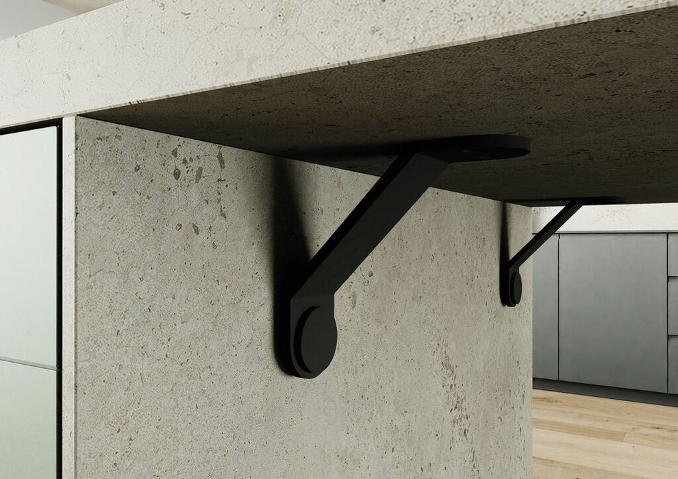 Naber | Winkelkonsole Siena , Gestell, schwarz matt