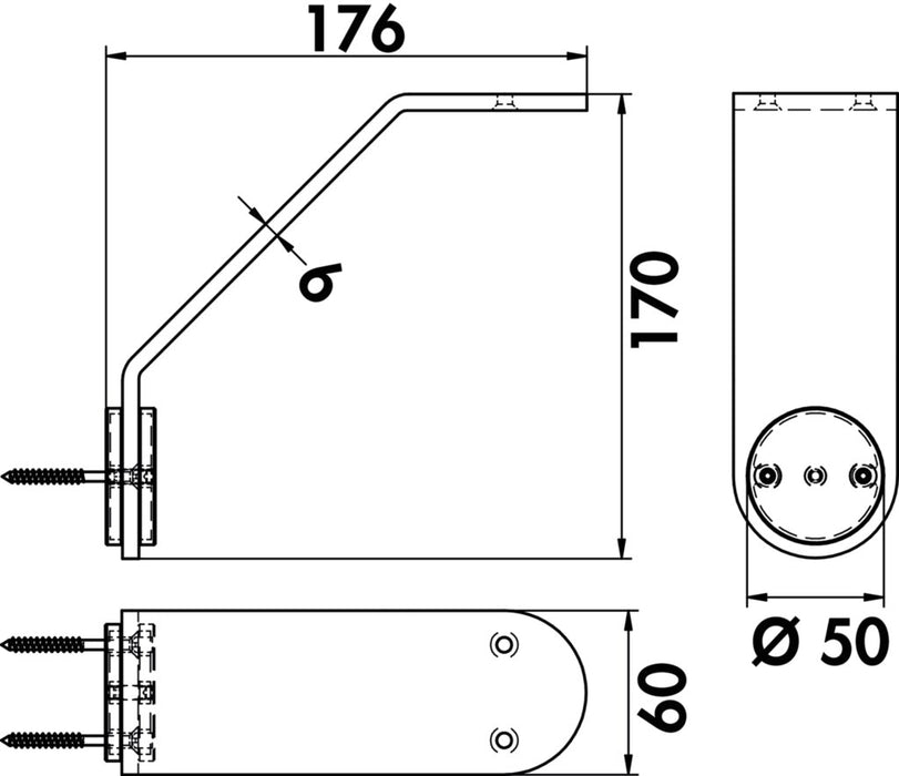 Naber | Winkelkonsole Siena , Gestell, schwarz matt