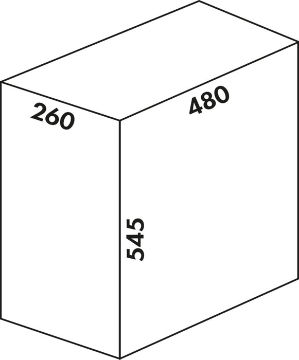 Naber | Traditionline Laundry 545 S/300-1, Schrankausstattung, weiß