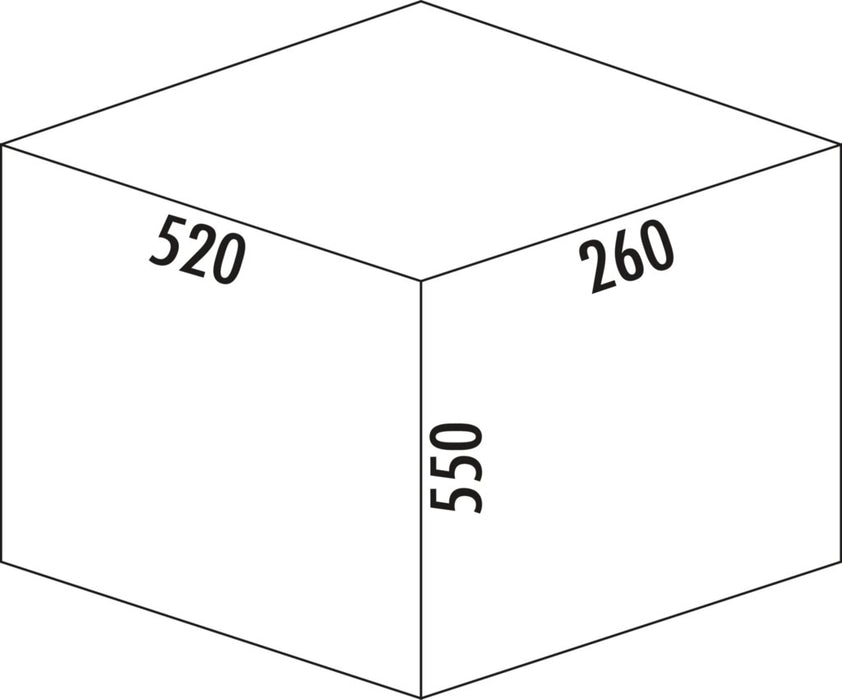 Wesco | Pullboy Laundry 550 K/600-1, Schrankausstattung, weiß