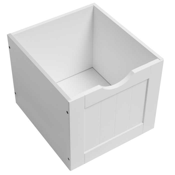 AUSLAUF VASAGLE | Bathroom Storage Cabinet, Floor Cabinet with 3 Large Drawers und 1 Adjustable Shelf, 60 x 30 x 81 cm, weiß BBC49WT