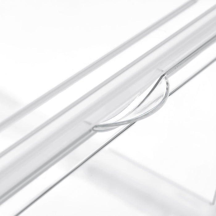 AUSLAUF SONGMICS | Shoe Boxes, Pack of 6 Stackable Shoe Organisers with Clear Door, Plastic Shoe Storage for UK Size 11, 36 x 28 x 22 cm, Transparent LSP06CW