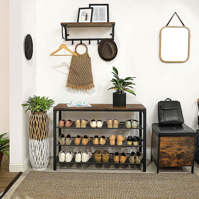 NEU | VASAGLE | Schuhregal mit Gitterablagen