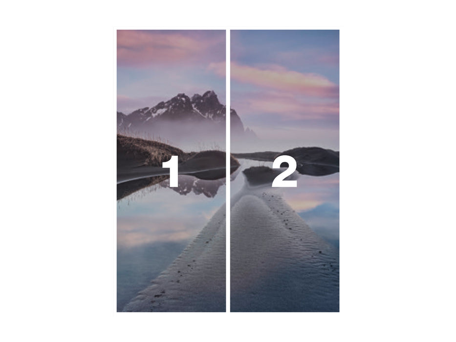 Digitaldruck Vlies Fototapete | Glowing Vestrahorn | 200 x 250 cm