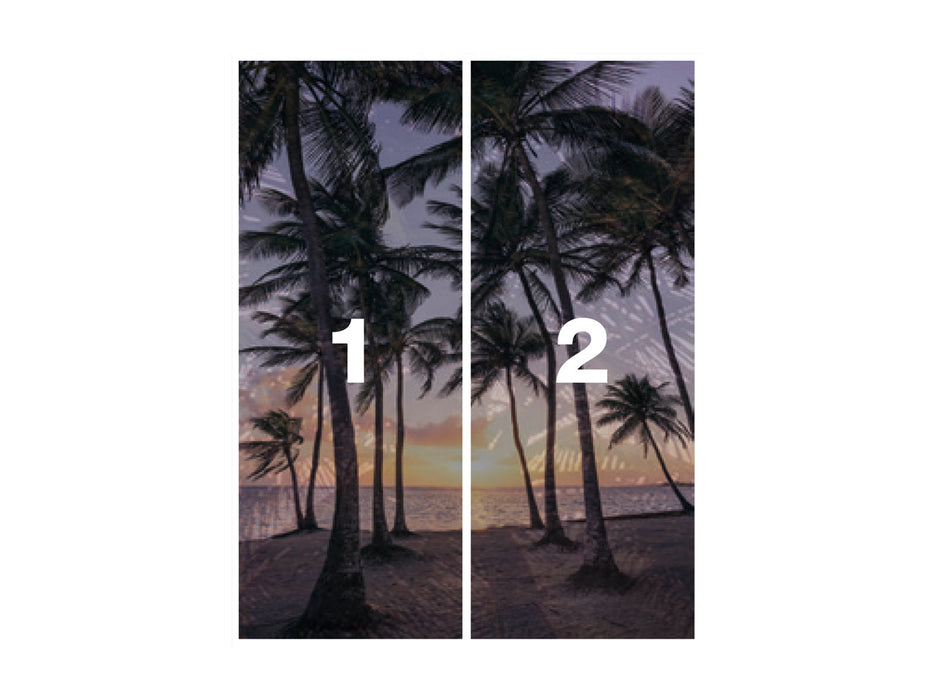 Digitaldruck Vlies Fototapete | Palmtrees on Beach | 200 x 250 cm